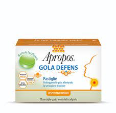 APROPOS GOLA DEFENS PRO 20 PASTIGLIE MENTOLO EUCALIPTO - Speedyfarma.it