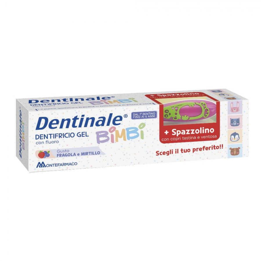 DENTINALE DENTIFRICIO FLUOR + SPAZZOLINO BIMBI 0-6 ANNI - Speedyfarma.it