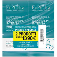 EUPHIDRA DEO ROLL-ON SUDORAZIONE INTENSA ABBINATA 2 PEZZI DA 50 ML - Speedyfarma.it