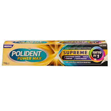POLIDENT POWER MAX SUPREME TUTTO IN 1 CREMA ADESIVA PROTESI 70 G - Speedyfarma.it
