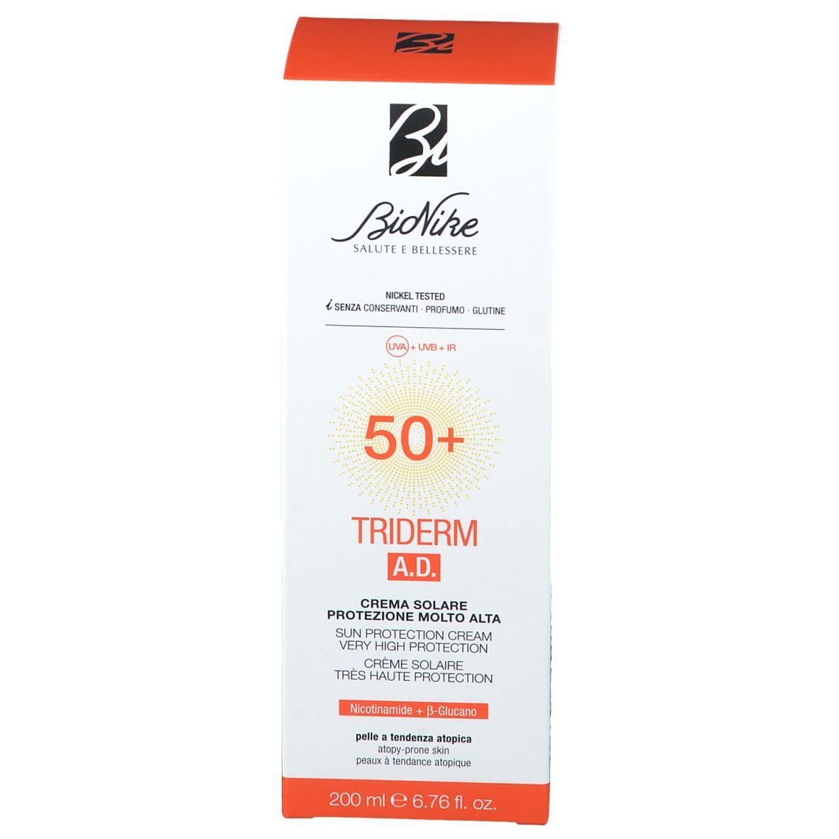 TRIDERM AD CREMA SOLARE SPF50+ 200 ML - Speedyfarma.it