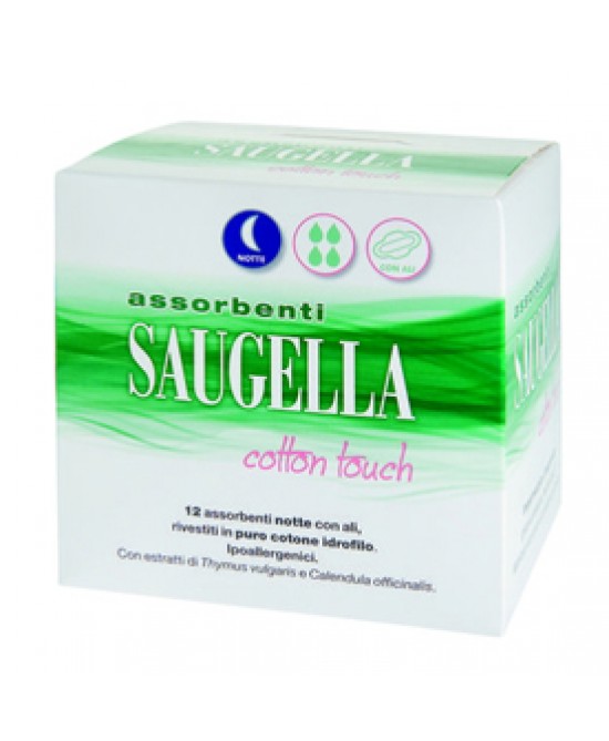 SAUGELLA COTTON TOUCH ASSORBENTI NOTTE 12 PEZZI TAGLIO PREZZO - Speedyfarma.it