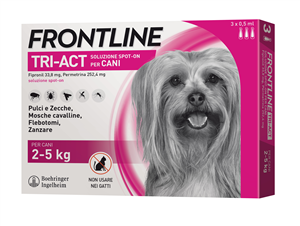 FRONTLINE TRI-ACT*3PIP 2-5KG - Speedyfarma.it