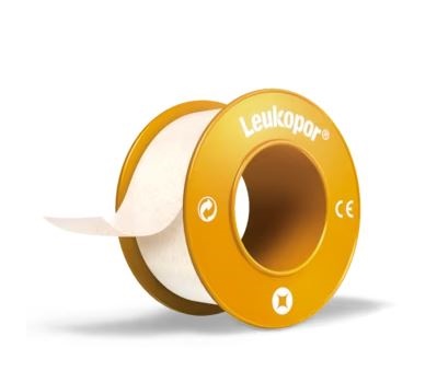 CEROTTO IN ROCCHETTO LEUKOPOR IPOALLERGENICO TESSUTO NON TESSUTO BIANCO 2,5X920 CM CON DISPENSER - Speedyfarma.it