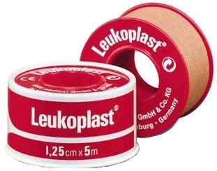 CEROTTO CHIRURGICO PER FISSAGGIO MEDICAZIONI IN ROCCHETTO LEUKOPLAST SUPPORTO VISCOSA COLOR PELLE MASSA ADESIVA CAUCCIU' OSSIDO DI ZINCO 1,25X500CM MUTUABILE - Speedyfarma.it