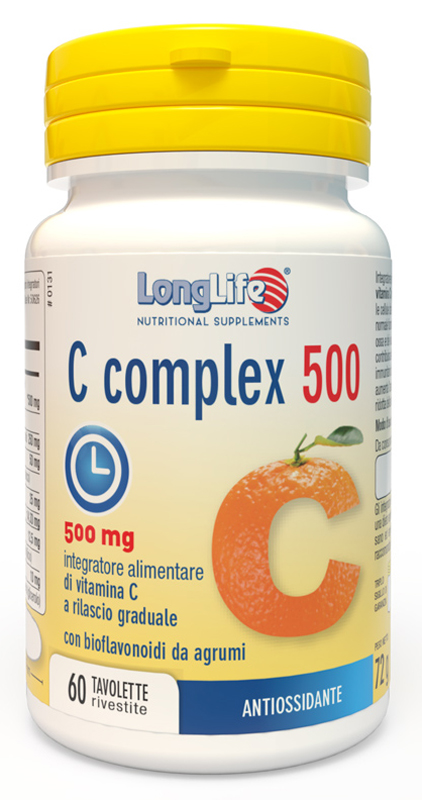 LONGLIFE C COMPLEX 500 TIME RELEASED 60 TAVOLETTE RIVESTITE - Speedyfarma.it