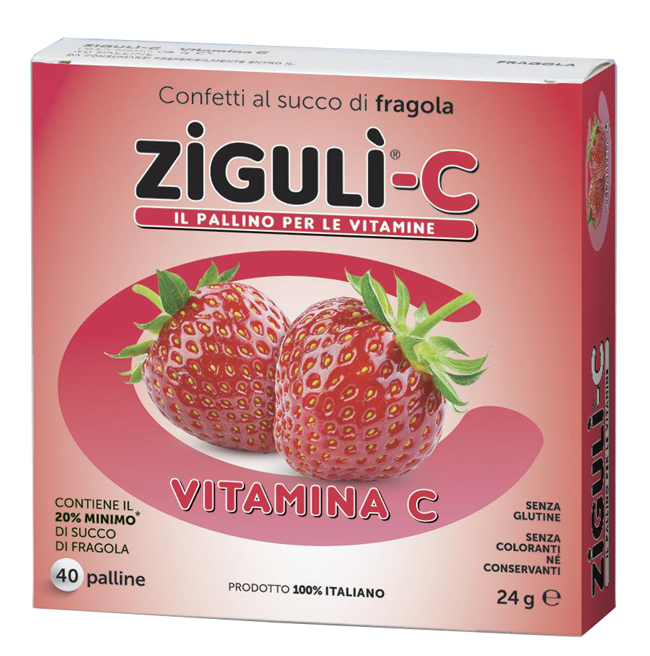 ZIGULI C FRAGOLA 40 CONFETTI 24 G - Speedyfarma.it