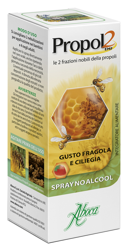PROPOL2 EMF SPRAY NO ALCOOL FRAGOLA E CILIEGIA 30 ML - Speedyfarma.it