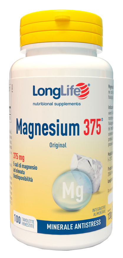 LONGLIFE MAGNESIUM 375 ORIGINAL 375 MG 100 TAVOLETTE - Speedyfarma.it