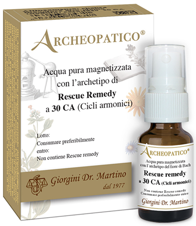 ARCHEOPATICO ACQUA PURA MAGNETIZZATA CON ARCHETIPO RESCUE REMEDY A 30 CICLI ARMONICI 10 ML - Speedyfarma.it