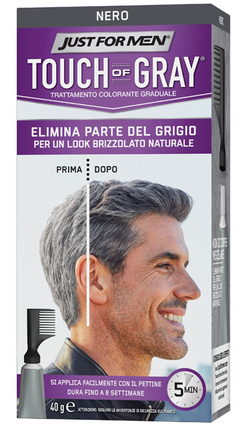 JUST FOR MEN TOUCH OF GRAY NERO 40 G - Speedyfarma.it