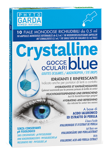 CRYSTALLINE BLUE GOCCE OCULARI MONODOSE 10 FIALE 0,5 ML - Speedyfarma.it