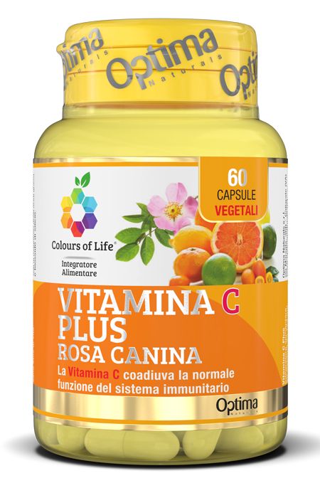 COLOURS OF LIFE VITAMINA C PLUS ROSA CANINA 60 CAPSULE VEGETALI 724 MG - Speedyfarma.it