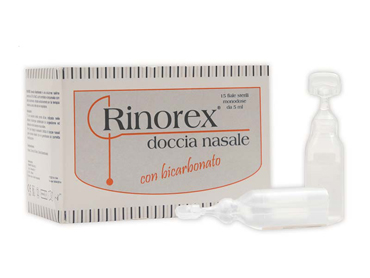 FIALA PER DOCCIA NASALE RINOREX BICARBONATO 15 FIALE 5 ML - Speedyfarma.it