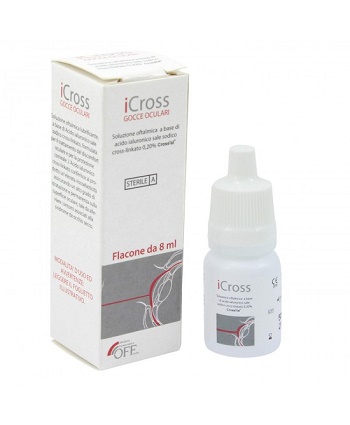 ICROSS GOCCE OCULARI SOLUZIONE OFTALMICA ACIDO IALURONICO CROSS-LINKATO 0,2% 8 ML - Speedyfarma.it