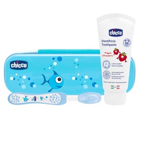 CHICCO SET DENTALE AZZURRO CON FLUORO - Speedyfarma.it