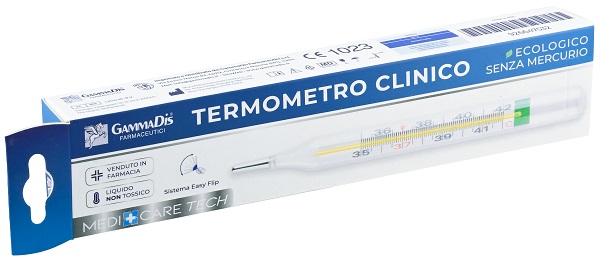 TERMOMETRO CLINICO ECOLOGICO SENZA MERCURIO 1 PEZZO - Speedyfarma.it