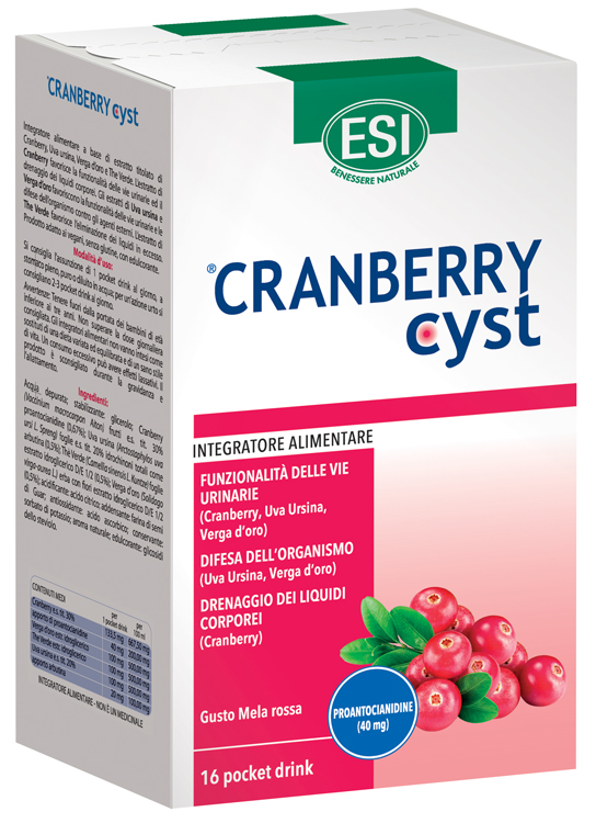 ESI CRANBERRY CYST POCKET DRINK 16 BUSTINE - Speedyfarma.it