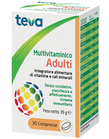 MULTIVITAMINICO ADULTI TEVA 30 COMPRESSE 30 G - Speedyfarma.it