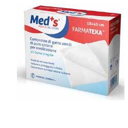 GARZA COMPRESSA MEDS FARMATEXA 12/8 18X40CM 12 PEZZI - Speedyfarma.it