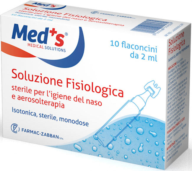 MEDS SOLUZIONE FISIOLOGICA STERILE ASTX10 FL 2ML - Speedyfarma.it