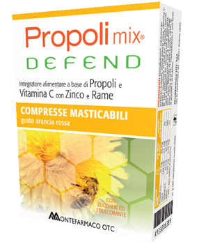PROPOLI MIX DEFEND 30 COMPRESSE MASTICABILI GUSTO ARANCIA - Speedyfarma.it