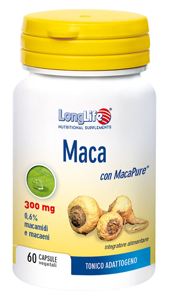LONGLIFE MACA 60 CAPSULE VEGETALI DA 550 MG - Speedyfarma.it