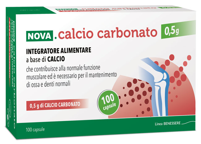 NOVA CALCIO CARBONATO 0,5 G 100 CAPSULE - Speedyfarma.it