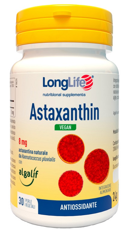 LONGLIFE ASTAXANTHIN VEGAN 30 PERLE - Speedyfarma.it