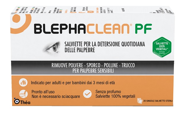 BLEPHACLEAN PF SALVIETTE DETERSIONE QUOTIDIANA PALPEBRE 20 PEZZI SENZA PROFUMO - Speedyfarma.it