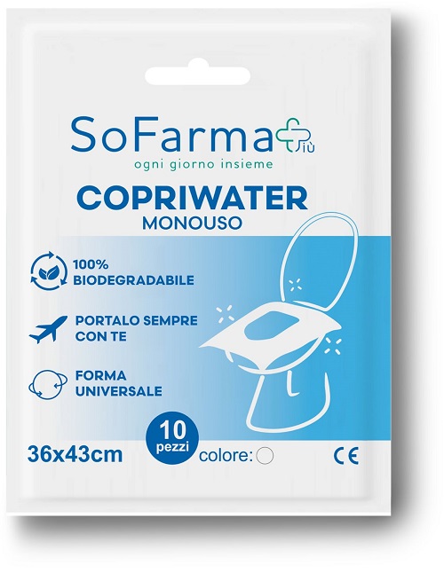 COPRIWATER MONOUSO 10 PEZZI SOFARMAPIU' - Speedyfarma.it