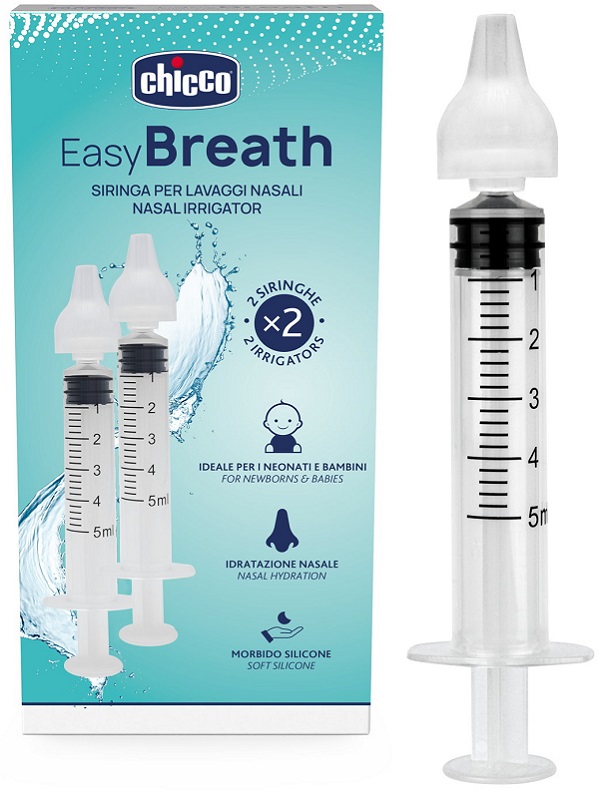 SIRINGA NASALE LAVAGGI EASY BREATH CHICCO 2 PEZZI - Speedyfarma.it