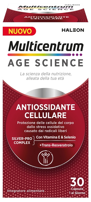MULTICENTRUM AGE SCIENCE ANTIOSSIDANTE CELLULARE 30 CAPSULE - Speedyfarma.it