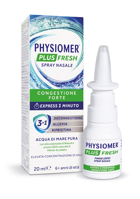 SPRAY NASALE PHYSIOMER PLUS FRESH 20 ML - Speedyfarma.it
