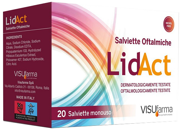 LIDACT SALVIETTE OFTALMICHE PERIOCULARI MONOUSO 20 PEZZI - Speedyfarma.it