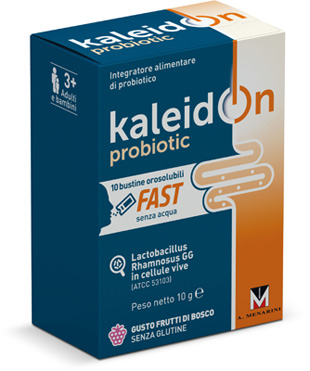 KALEIDON PROBIOTIC FAST FRUTTI DI BOSCO 10 BUSTE OROSOLUBILI - Speedyfarma.it