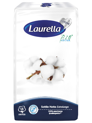 ASSORBENTE LAURELLA IN COTONE SOTTILE NOTTE DISTESO 14 PEZZI - Speedyfarma.it