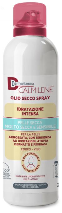 DERMOVITAMINA CALMILENE OLIO SECCO SPRAY IDRATAZIONE INTENSA PER PELLE SECCA, MOLTO SECCA E SENSIBILE 200 ML - Speedyfarma.it