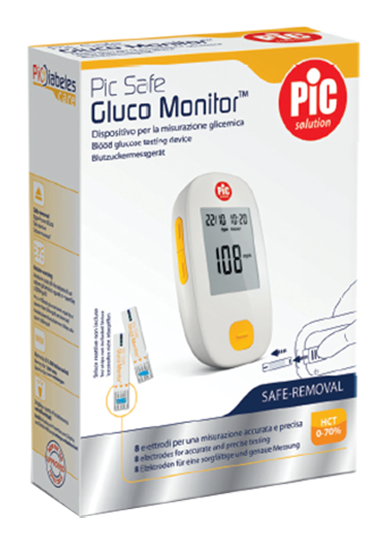 GLUCOMETRO CON MONITOR PIC GLUCO SAFE 1 PEZZO - Speedyfarma.it