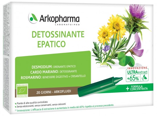 ARKOFLUIDI ULTRA SUONI DETOSSINANTE EPATICO 20 FIALE - Speedyfarma.it
