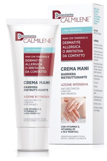 DERMOVITAMINA CALMILENE CREMA MANI BARRIERA RISTRUTTURANTE AZIONE INTENSIVA PER DERMATITE ALLERGICA O IRRITATIVA DA CONTATTO 75 ML - Speedyfarma.it