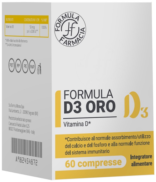 FORMULA D3 ORO 60 COMPRESSE - Speedyfarma.it