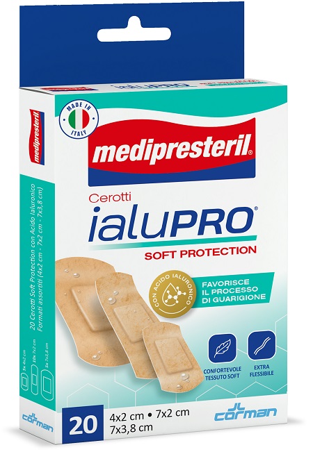 MEDIPRESTERIL CEROTTI IALUPRO SOFT PROTECTION 3 FORMATI ASSORTITI 20 PEZZI - Speedyfarma.it