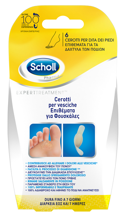 CEROTTO SCHOLL VESCICA DITA PIEDE 6 PEZZI - Speedyfarma.it