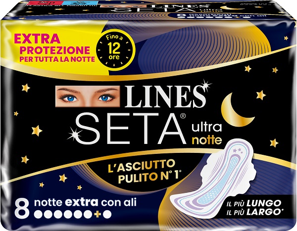 LINES SETA ULTRA ASSORBENTI EXTRA DWCT 8 PEZZI - Speedyfarma.it
