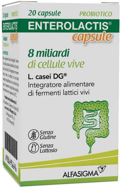 ENTEROLACTIS 20 CAPSULE 8 MILIARDI DI CELLULE VIVE - Speedyfarma.it