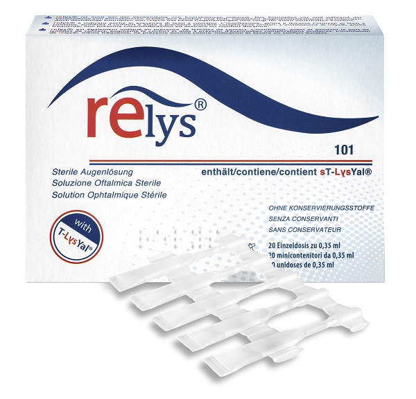 RELYS MONODOSE SOLUZIONE OFTALMICA 20 MINICONTENITORI DA 0,35 ML SENZA CONSERVANTI - Speedyfarma.it