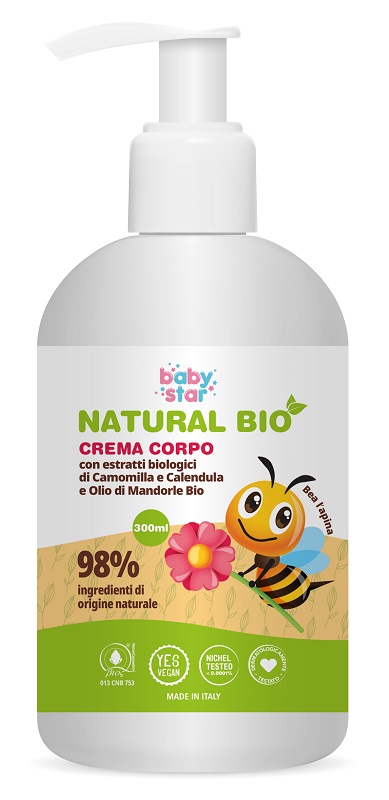 BABYSTAR CREMA CORPO NATURAL BIO 300 ML - Speedyfarma.it