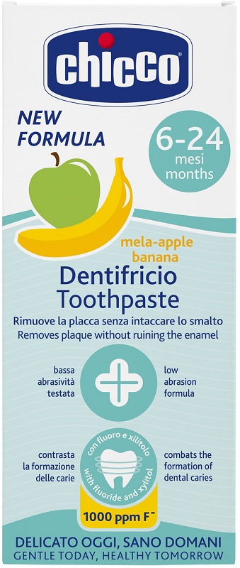 CHICCO DENTIFRICIO 6 MESI+ MELABANANA CON FLUORO 50 ML - Speedyfarma.it